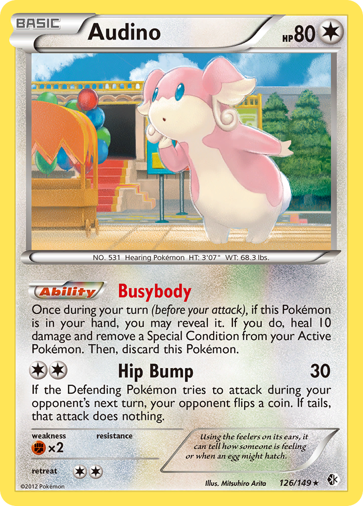 Audino (126) [Boundaries Crossed] Reverse Holofoil - Deck Out Gaming