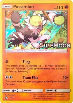 Passimian (Staff Prerelease Promo) [SM Black Star Promos] - Deck Out Gaming