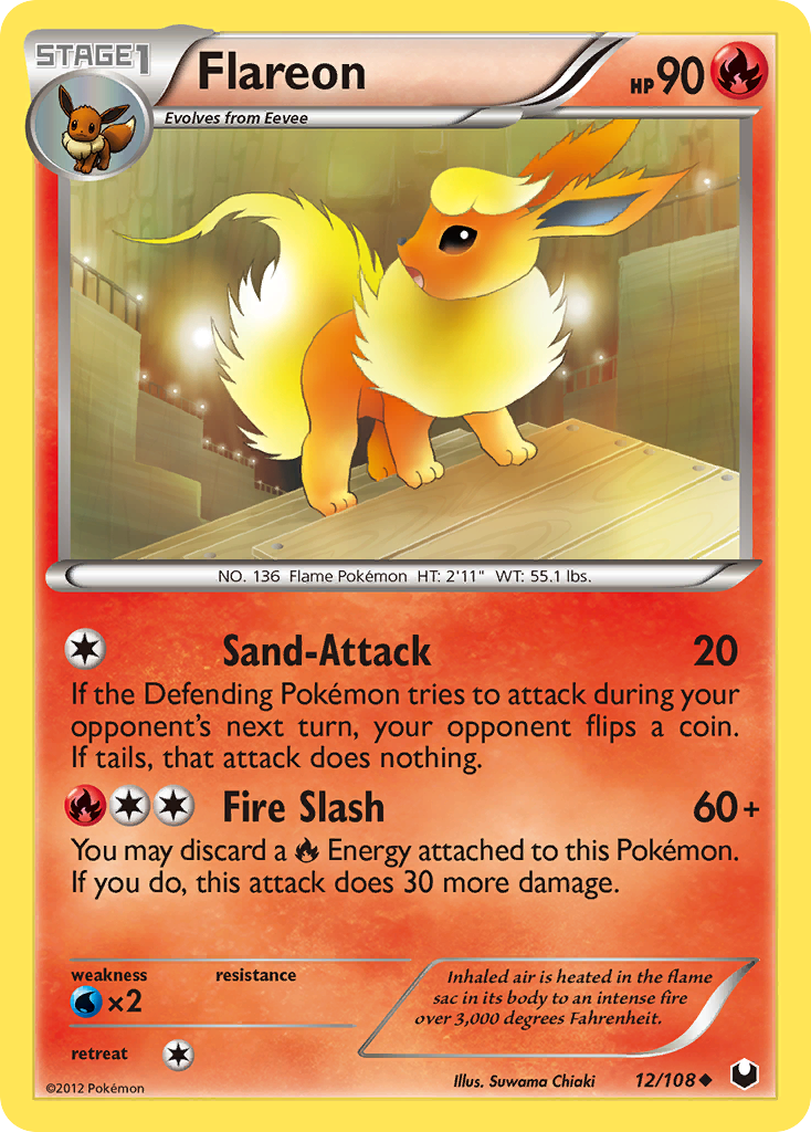 Flareon (12) [Dark Explorers] - Deck Out Gaming