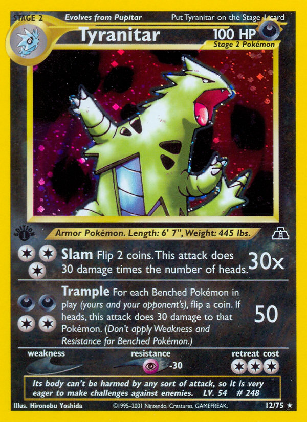 Tyranitar (12/75) [Neo Discovery 1st Edition] - Deck Out Gaming