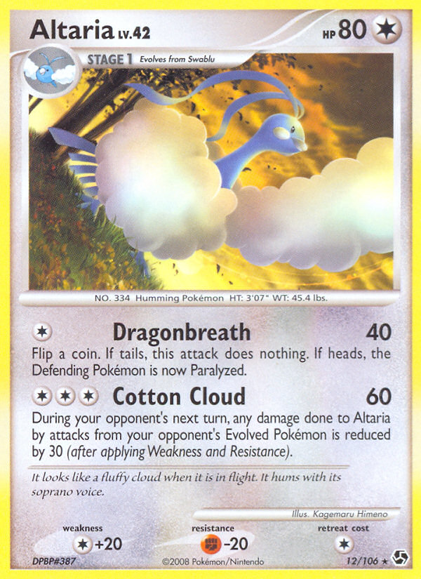 Altaria (12) [Great Encounters] Reverse Holofoil - Deck Out Gaming