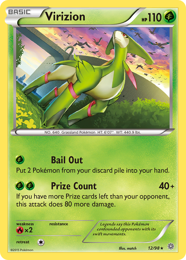 Virizion (12) [XY - Ancient Origins] - Deck Out Gaming