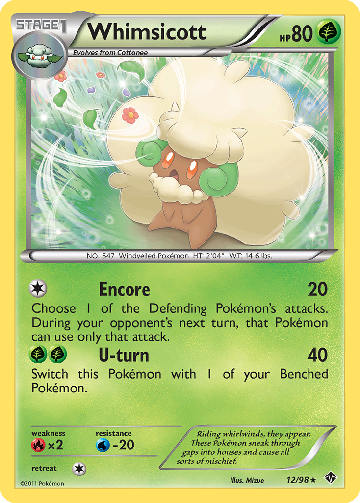 Whimsicott (12) [Emerging Powers] Reverse Holofoil - Deck Out Gaming