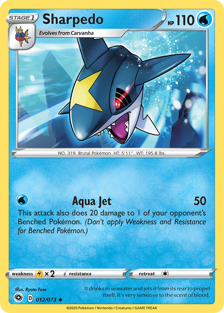 Sharpedo [Champion's Path] Reverse Holofoil - Deck Out Gaming