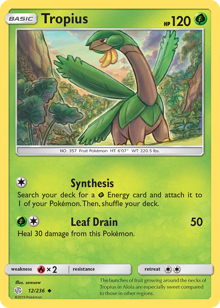 Tropius (12/236) [SM - Cosmic Eclipse] Reverse Holofoil - Deck Out Gaming