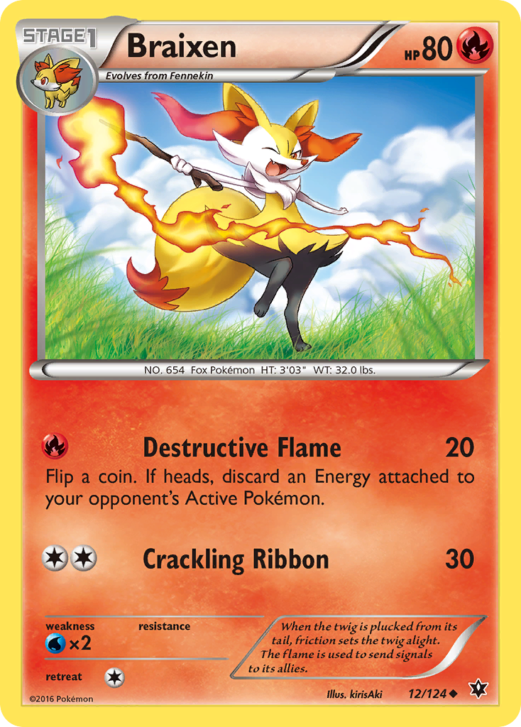 Braixen (12) [XY - Fates Collide] - Deck Out Gaming