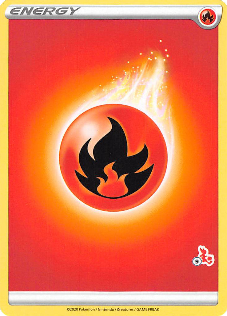 Fire Energy (Cinderace Stamp #9) [Battle Academy 2022] - Deck Out Gaming