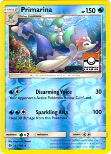 Primarina - 41/149 (League Promo) (41) [League & Championship Cards] - Deck Out Gaming