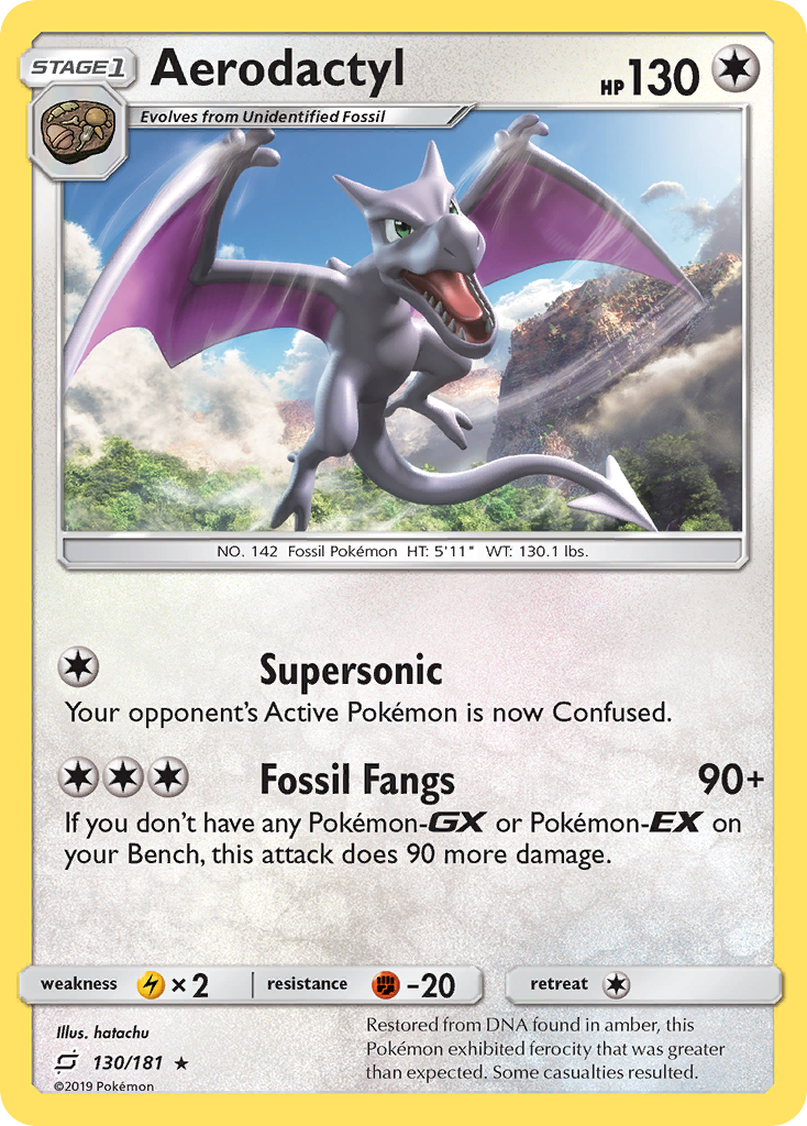 Aerodactyl (130/181) [Sun & Moon: Team Up] Reverse Holofoil - Deck Out Gaming