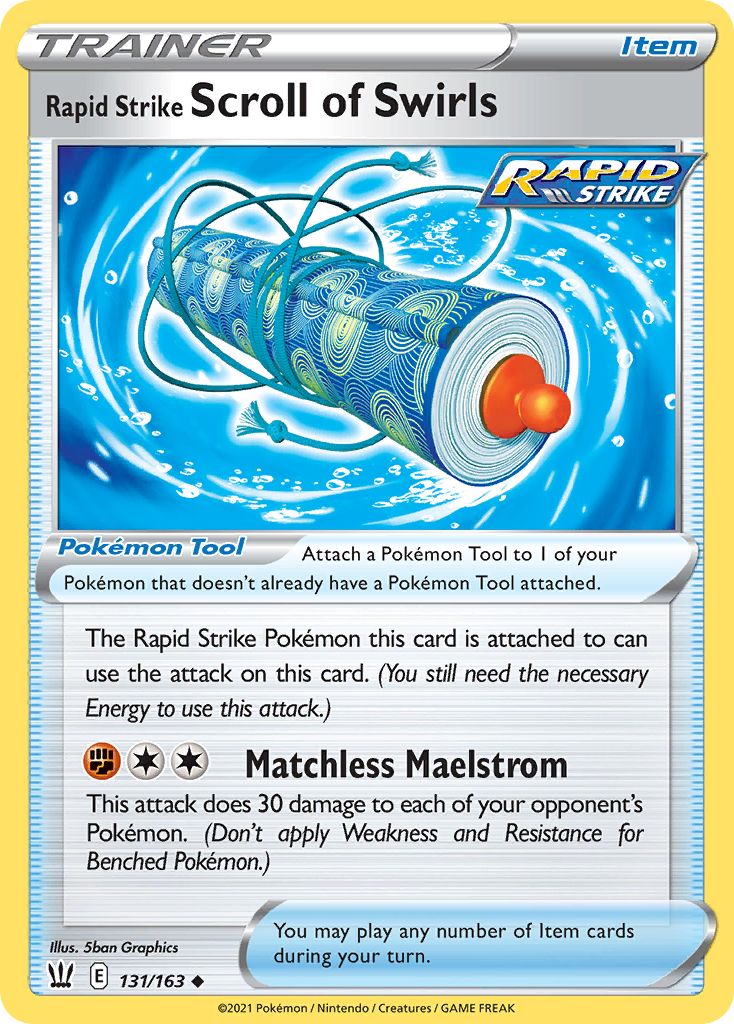 Rapid Strike Scroll of Swirls [SWSH05: Battle Styles] Reverse Holofoil - Deck Out Gaming