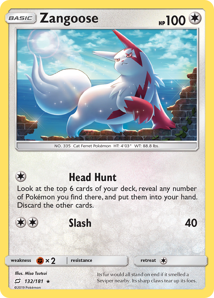 Zangoose (132/181) [Sun & Moon: Team Up] Reverse Holofoil - Deck Out Gaming