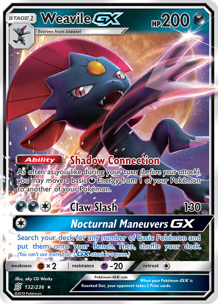 Weavile GX (132/236) [Sun & Moon: Unified Minds] - Deck Out Gaming