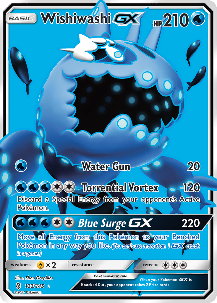 Wishiwashi GX (Full Art) (133) [SM - Guardians Rising] - Deck Out Gaming