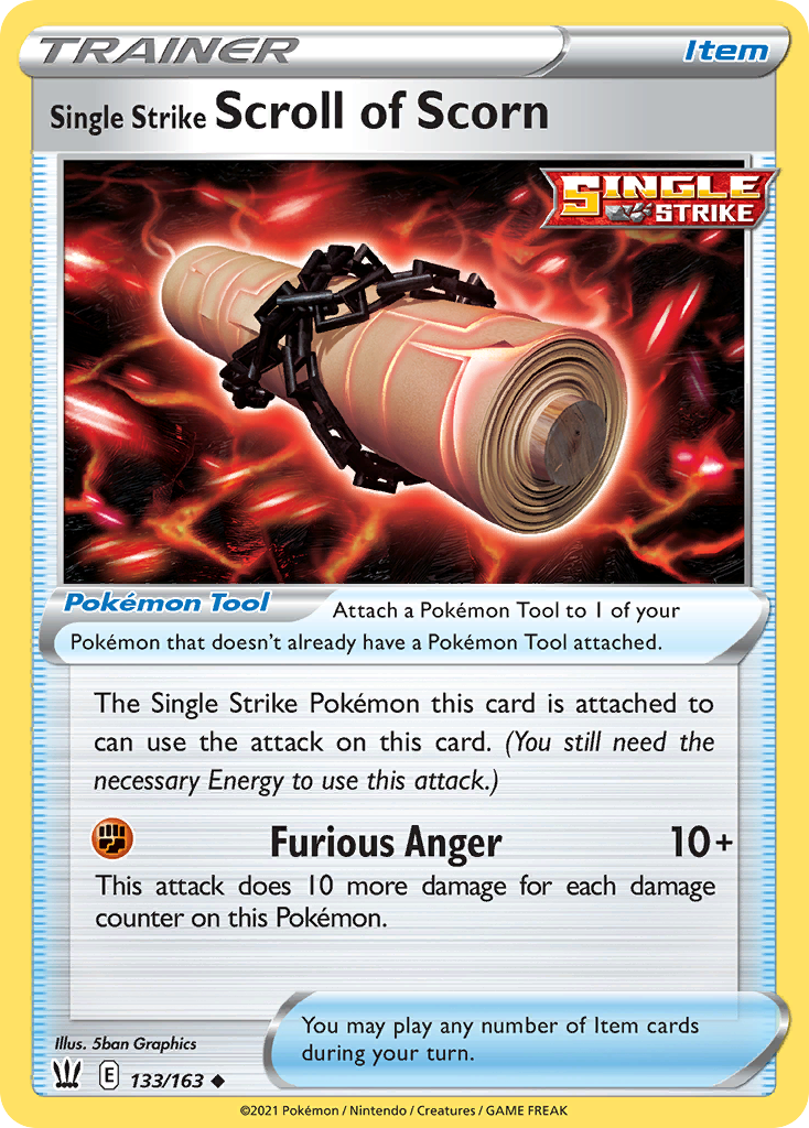 Single Strike Scroll of Scorn [SWSH05: Battle Styles] Reverse Holofoil - Deck Out Gaming