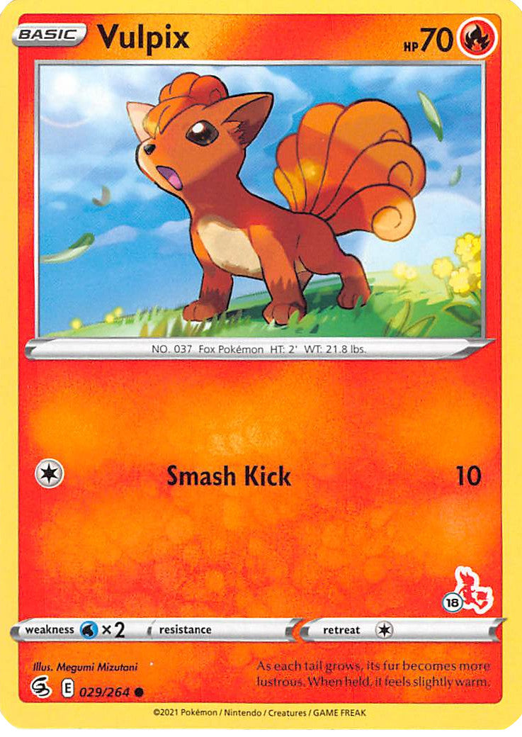 Vulpix (029/264) (Cinderace Stamp #18) [Battle Academy 2022] - Deck Out Gaming