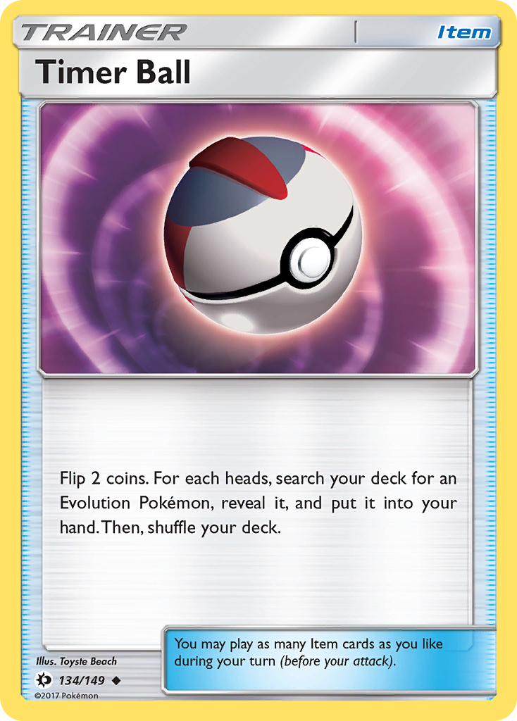 Timer Ball (134) [SM Base Set] Reverse Holofoil - Deck Out Gaming