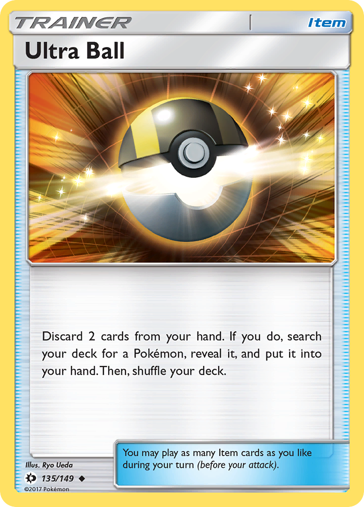 Ultra Ball (135) [SM Base Set] Reverse Holofoil - Deck Out Gaming