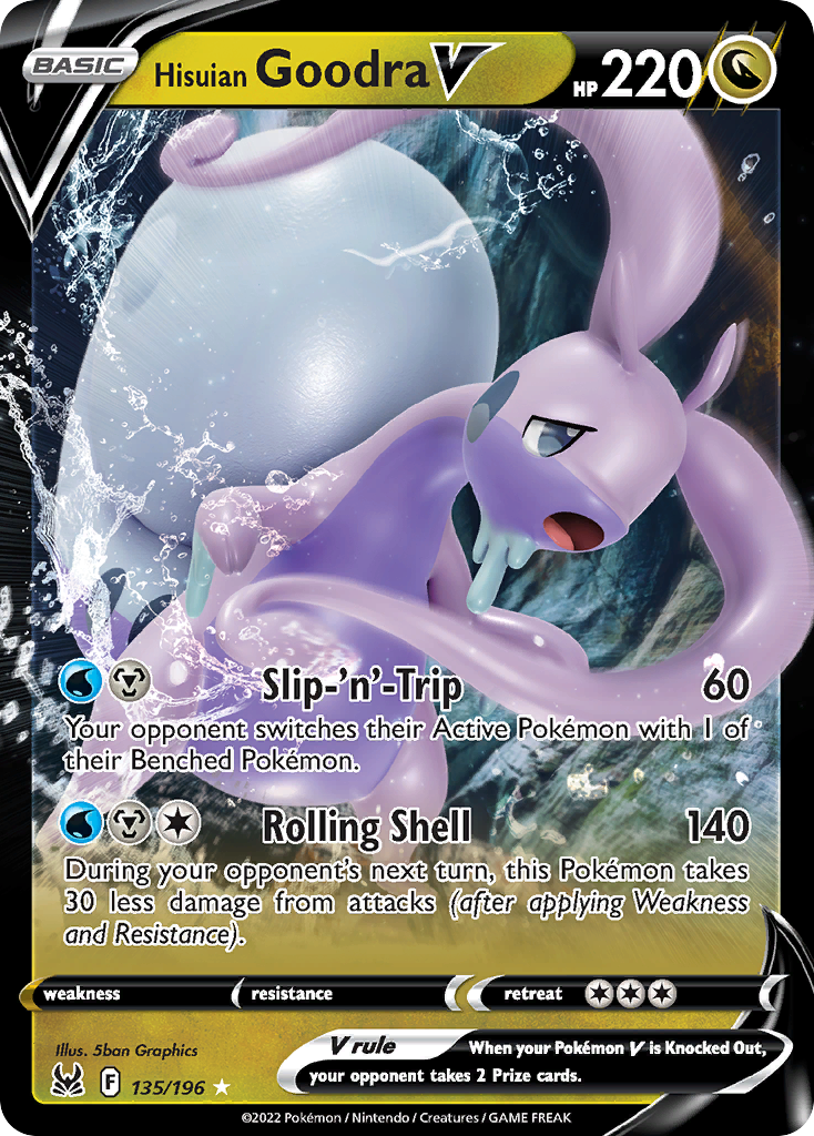 Hisuian Goodra V (135/196) [Sword & Shield: Lost Origin] - Deck Out Gaming