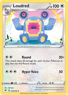 Loudred [SWSH04: Vivid Voltage] Reverse Holofoil - Deck Out Gaming