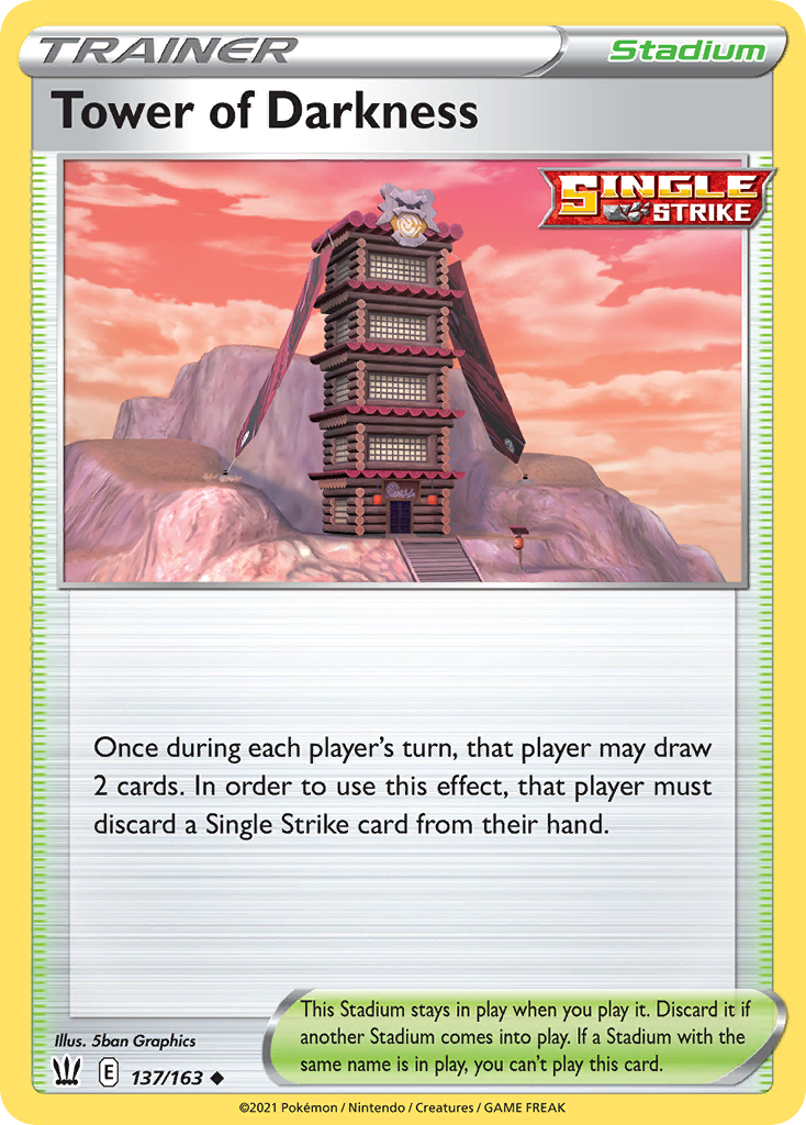 Tower of Darkness [SWSH05: Battle Styles] Reverse Holofoil - Deck Out Gaming