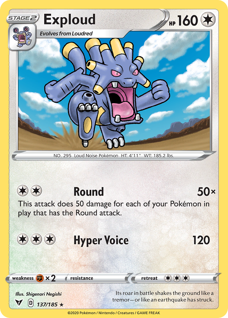 Exploud [SWSH04: Vivid Voltage] Reverse Holofoil - Deck Out Gaming