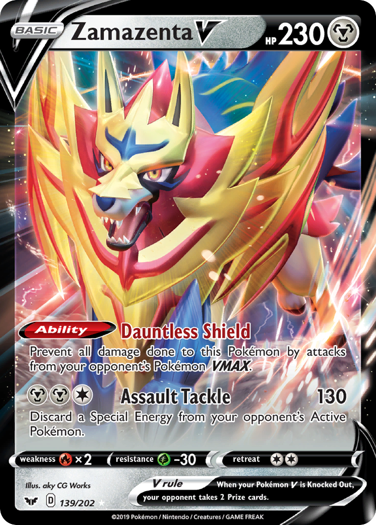 Zamazenta V [SWSH01: Sword & Shield Base Set] - Deck Out Gaming