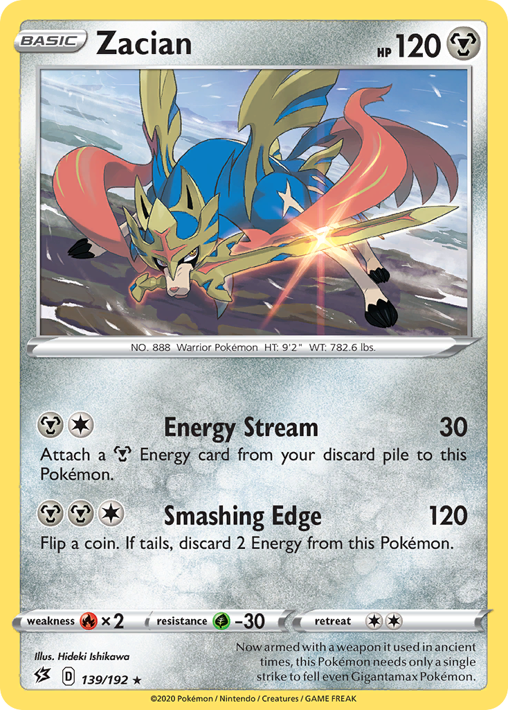 Zacian (139/192) [SWSH02: Rebel Clash] Reverse Holofoil - Deck Out Gaming