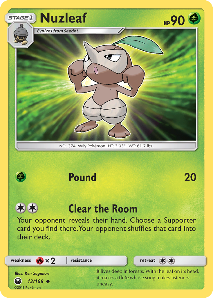Nuzleaf (13) [SM - Celestial Storm] Reverse Holofoil - Deck Out Gaming