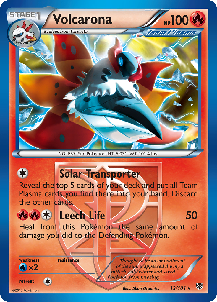 Volcarona (Team Plasma) (13) [Plasma Blast] - Deck Out Gaming