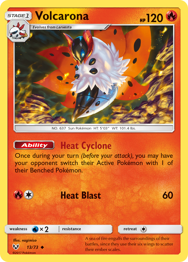 Volcarona (13/73) [Sun & Moon: Shining Legends] - Deck Out Gaming