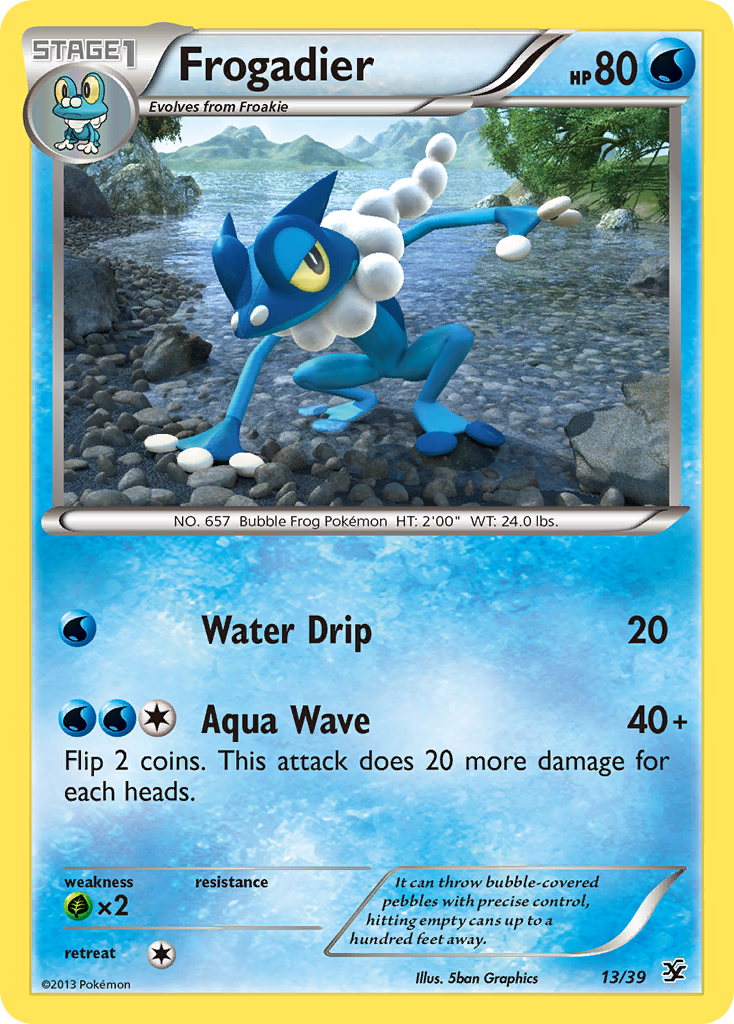 Frogadier (13) [Kalos Starter Set] Holofoil - Deck Out Gaming