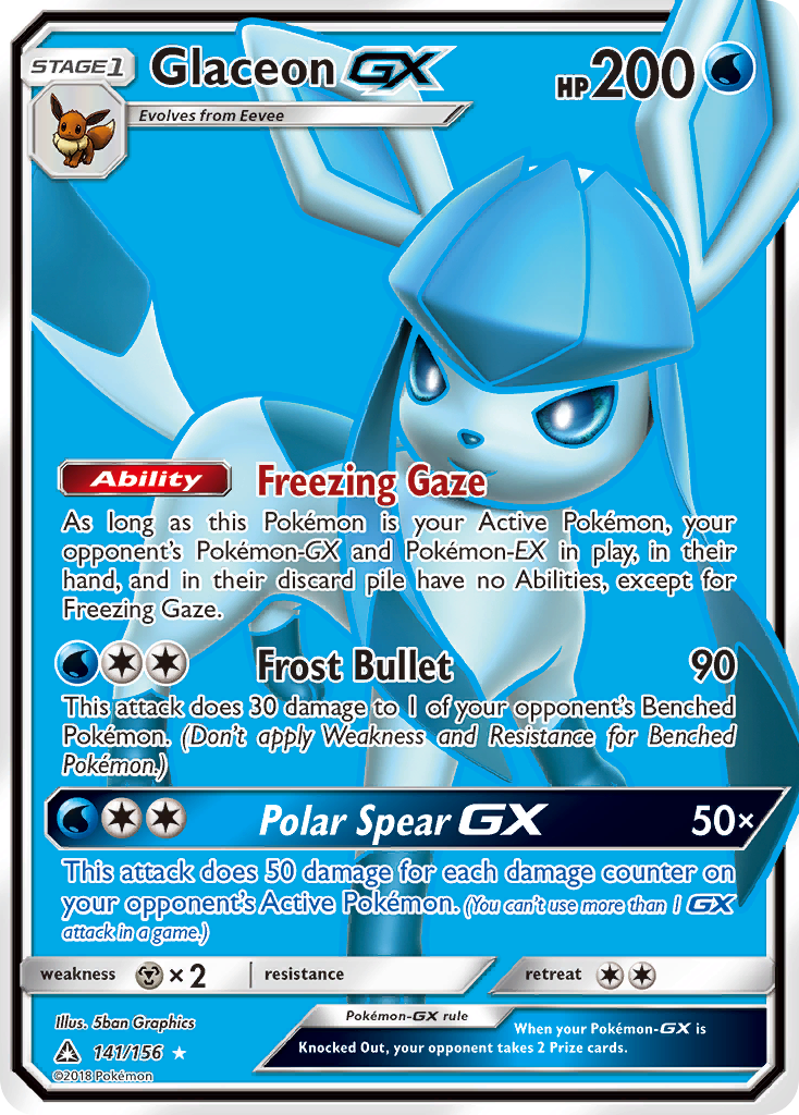 Glaceon GX (Full Art) (141) [SM - Ultra Prism]