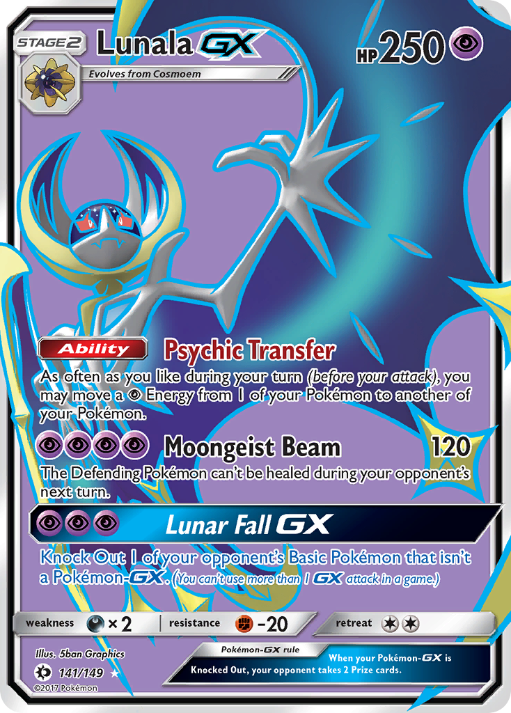 Lunala GX (Full Art) (141) [SM Base Set] - Deck Out Gaming