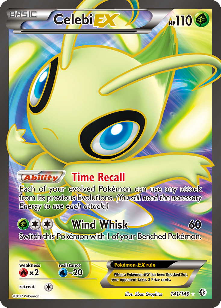 Celebi EX (141 Full Art) (141) [Boundaries Crossed] - Deck Out Gaming