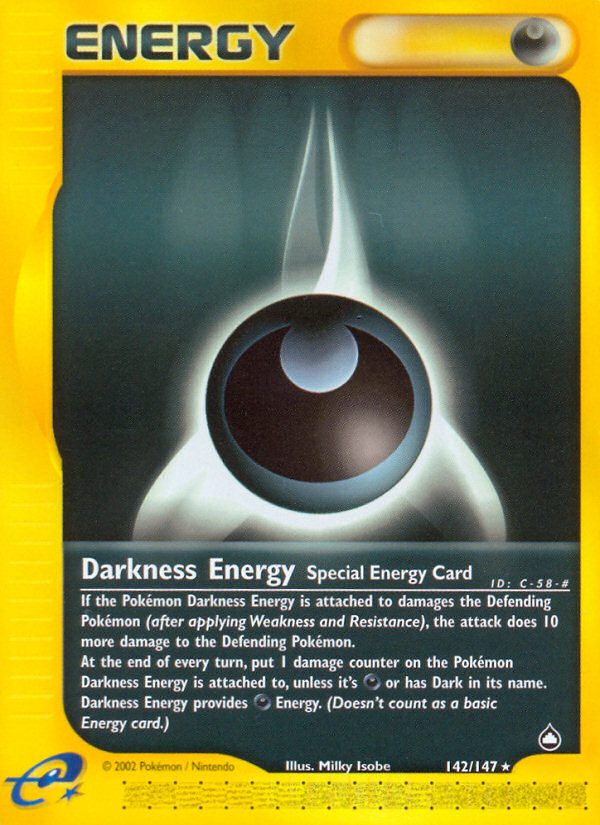 Darkness Energy (Special) (142) [Aquapolis] Reverse Holofoil