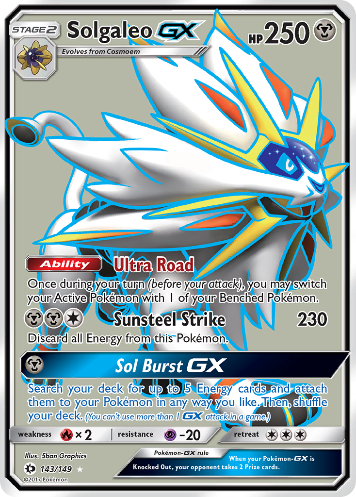 Solgaleo GX (Full Art) (143) [SM Base Set] - Deck Out Gaming