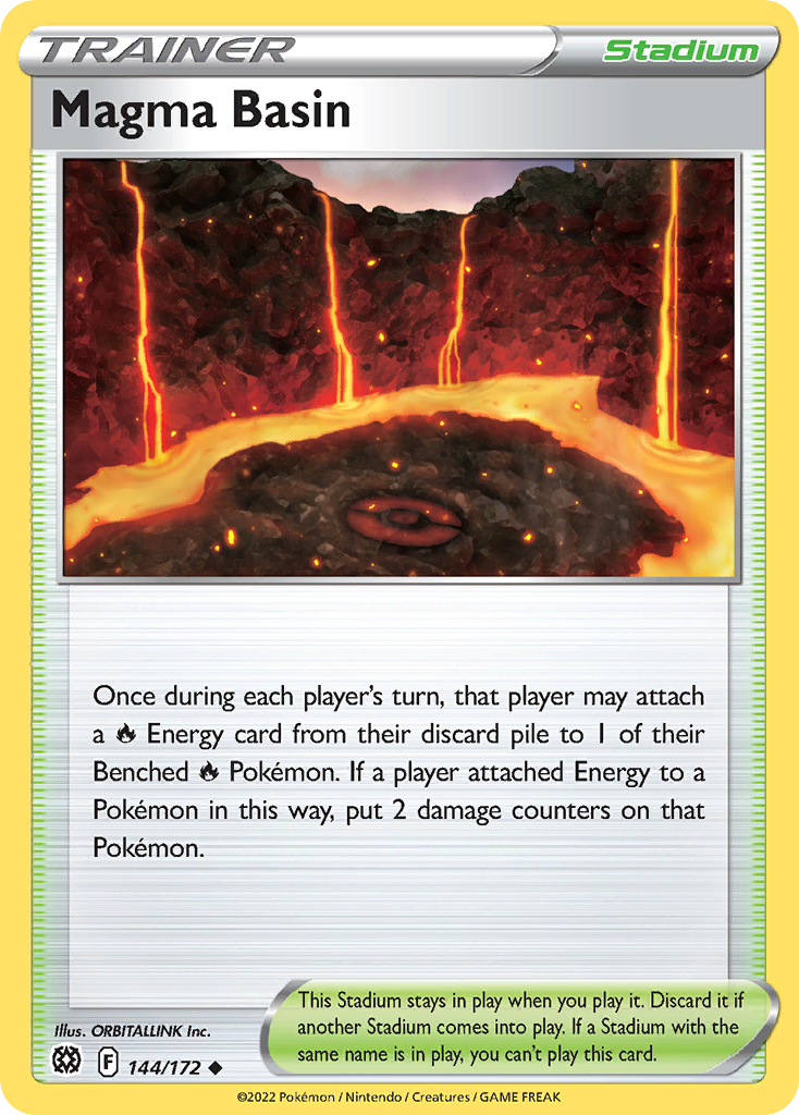 Magma Basin (144/172) [Sword & Shield: Brilliant Stars] Reverse Holofoil - Deck Out Gaming