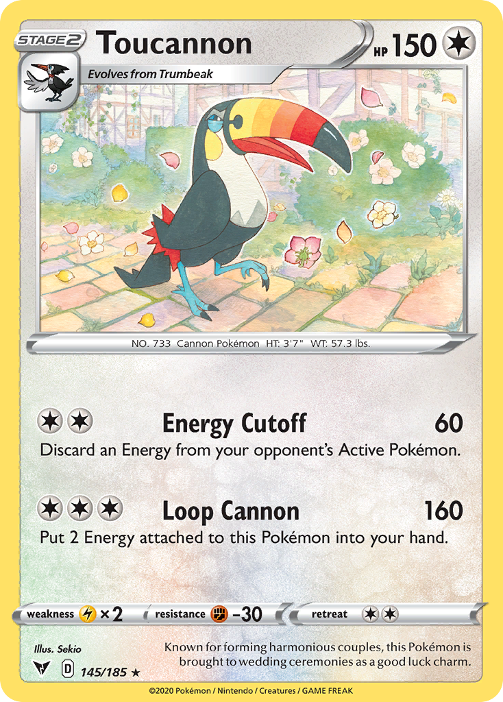 Toucannon [SWSH04: Vivid Voltage] Reverse Holofoil - Deck Out Gaming