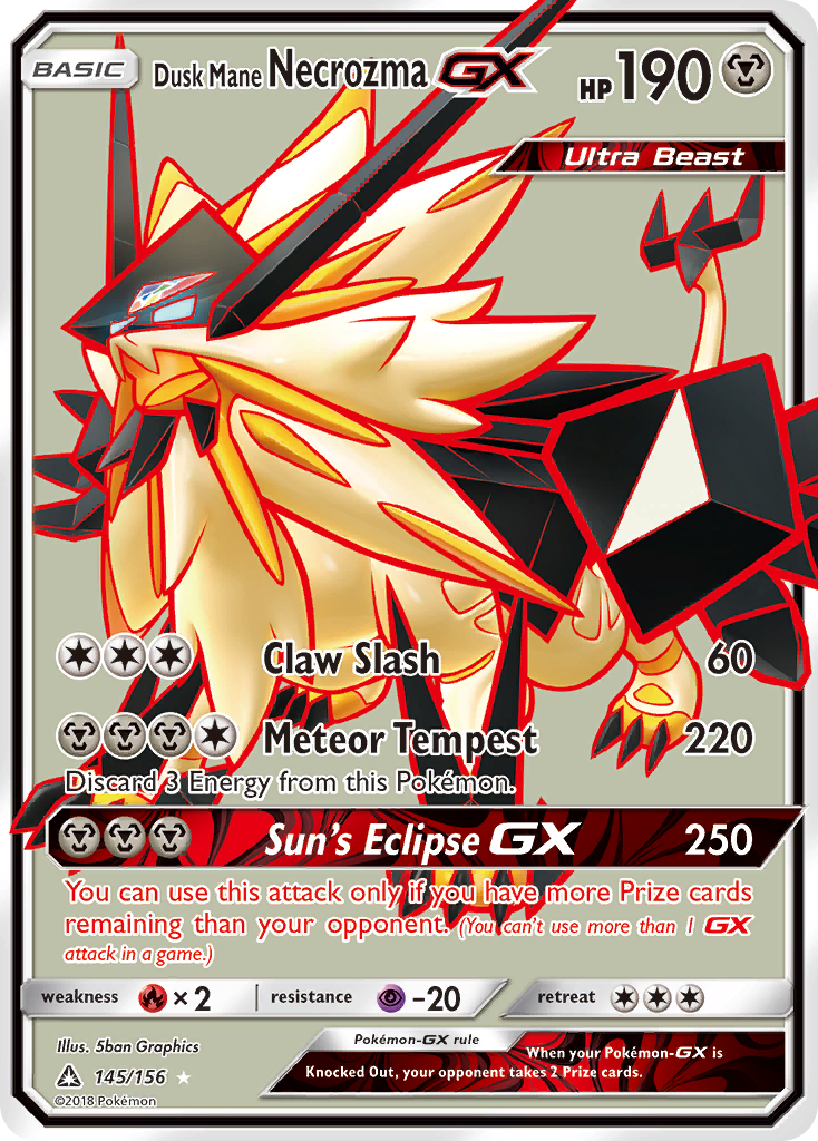 Dusk Mane Necrozma GX (Full Art) (145) [SM - Ultra Prism] - Deck Out Gaming