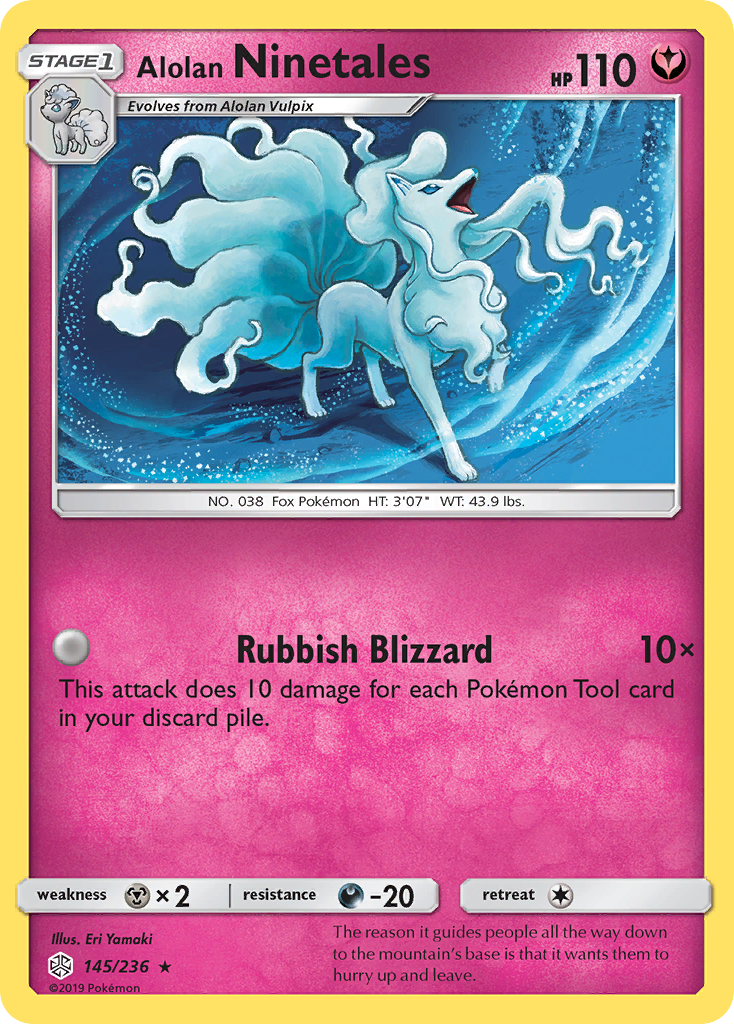 Alolan Ninetales (145/236) [SM - Cosmic Eclipse] Reverse Holofoil - Deck Out Gaming