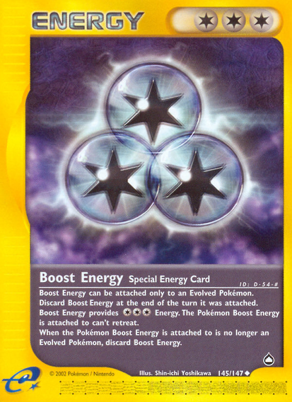 Boost Energy (145) [Aquapolis] Reverse Holofoil