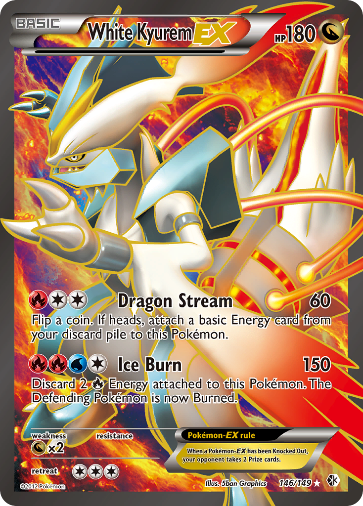 White Kyurem EX (146 Full Art) (146) [Boundaries Crossed] - Deck Out Gaming