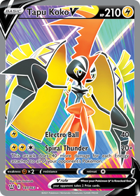 Tapu Koko V (Full Art) [SWSH05: Battle Styles] - Deck Out Gaming