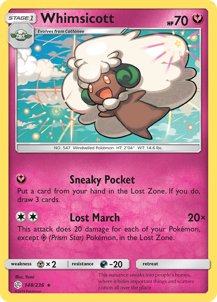 Whimsicott (148/236) [SM - Cosmic Eclipse] - Deck Out Gaming