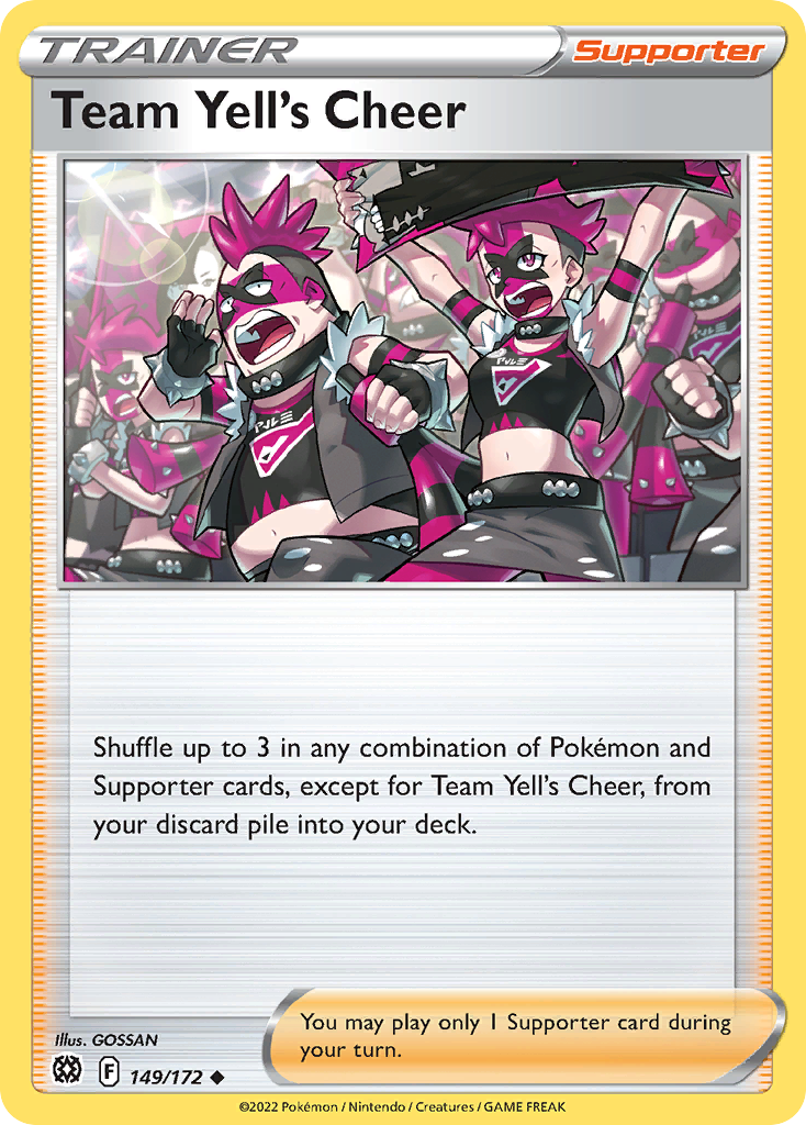 Team Yell's Cheer (149/172) [Sword & Shield: Brilliant Stars] Reverse Holofoil - Deck Out Gaming