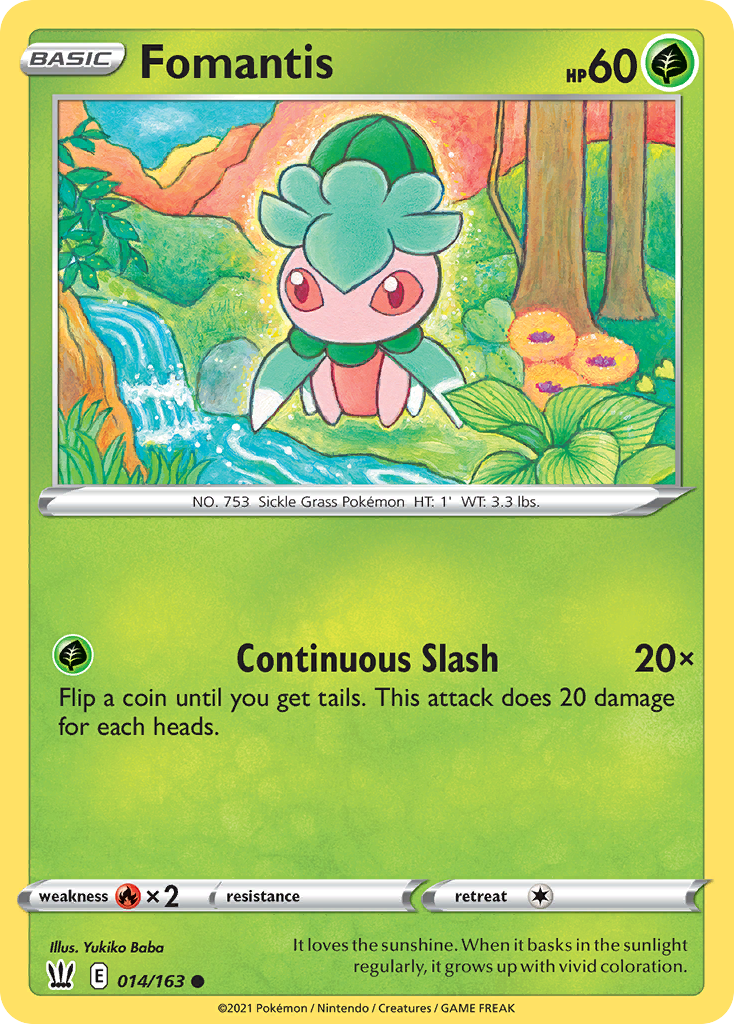 Fomantis [SWSH05: Battle Styles] Reverse Holofoil - Deck Out Gaming
