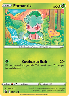 Fomantis [SWSH05: Battle Styles] Reverse Holofoil - Deck Out Gaming