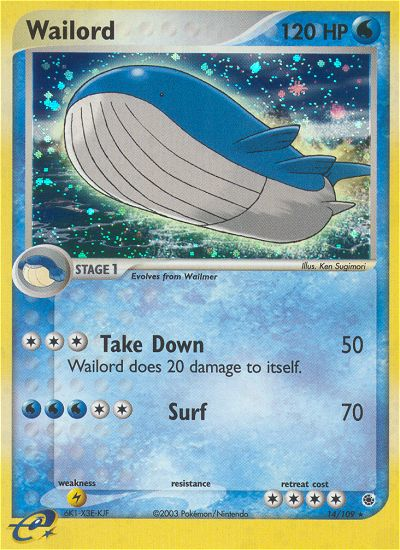 Wailord (14) [Ruby and Sapphire] Reverse Holofoil - Deck Out Gaming