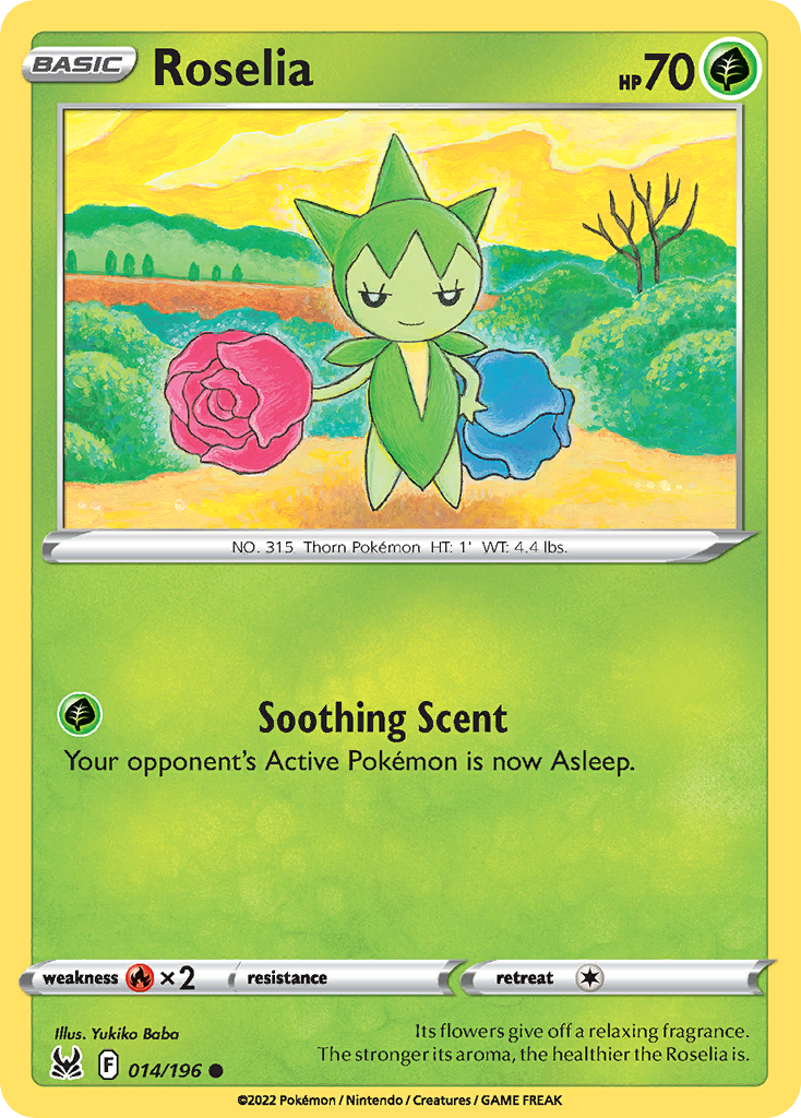 Roselia (014/196) [Sword & Shield: Lost Origin] Reverse Holofoil - Deck Out Gaming