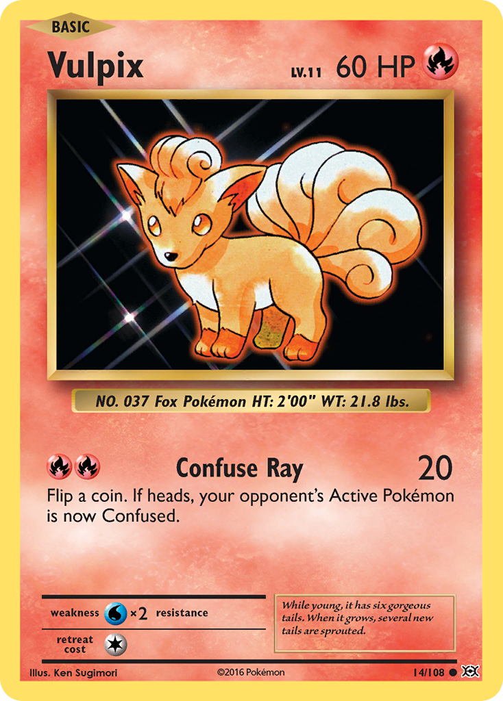 Vulpix (14) [XY - Evolutions] Reverse Holofoil - Deck Out Gaming